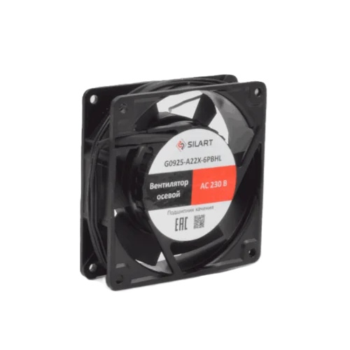 Вентилятор осевой SILART, 92 х 92 х 25, 230 VAC, подшипник качения