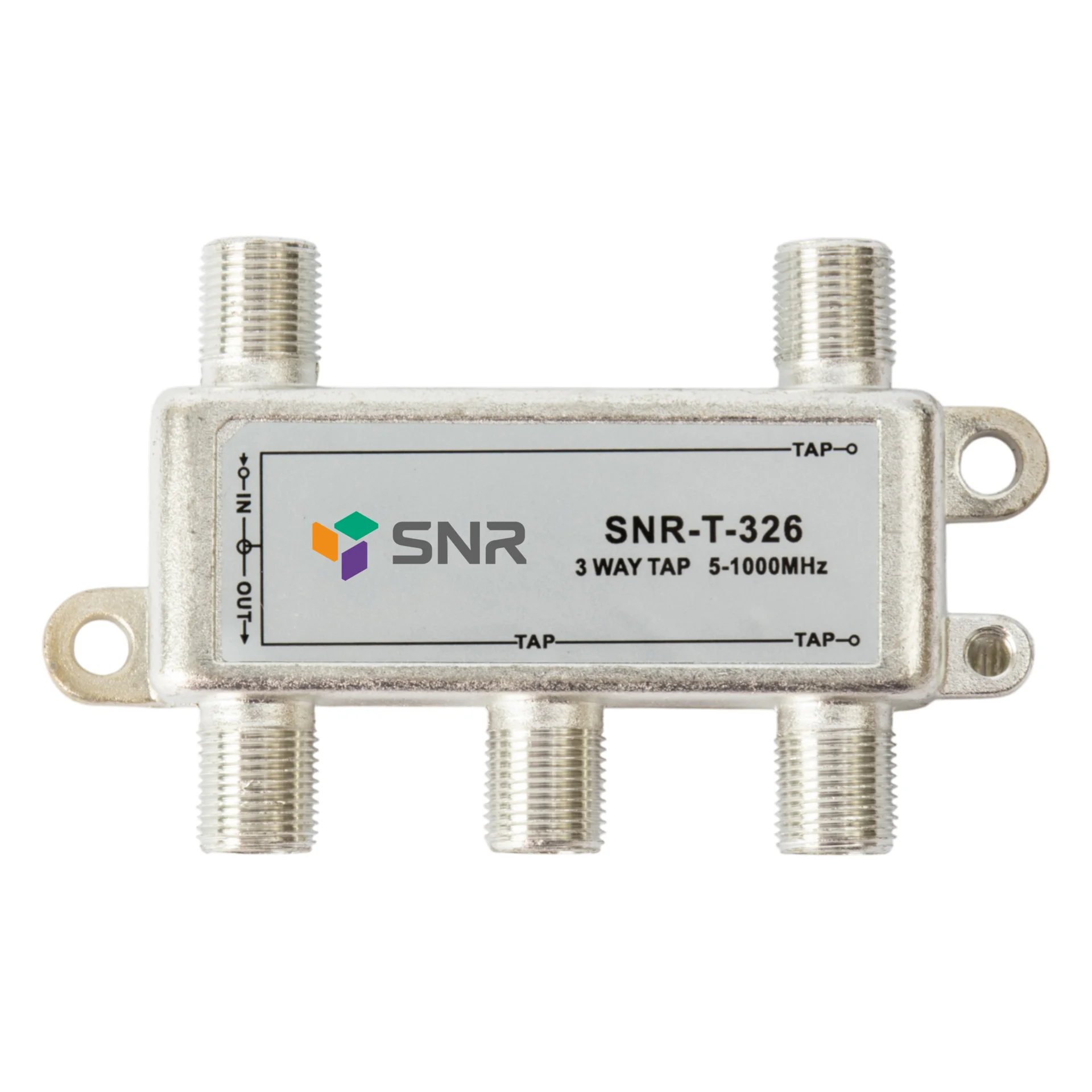 Ответвитель абонентский SNR-T-326 на 3 отвода, вносимое затухание IN-TAP 26dB.