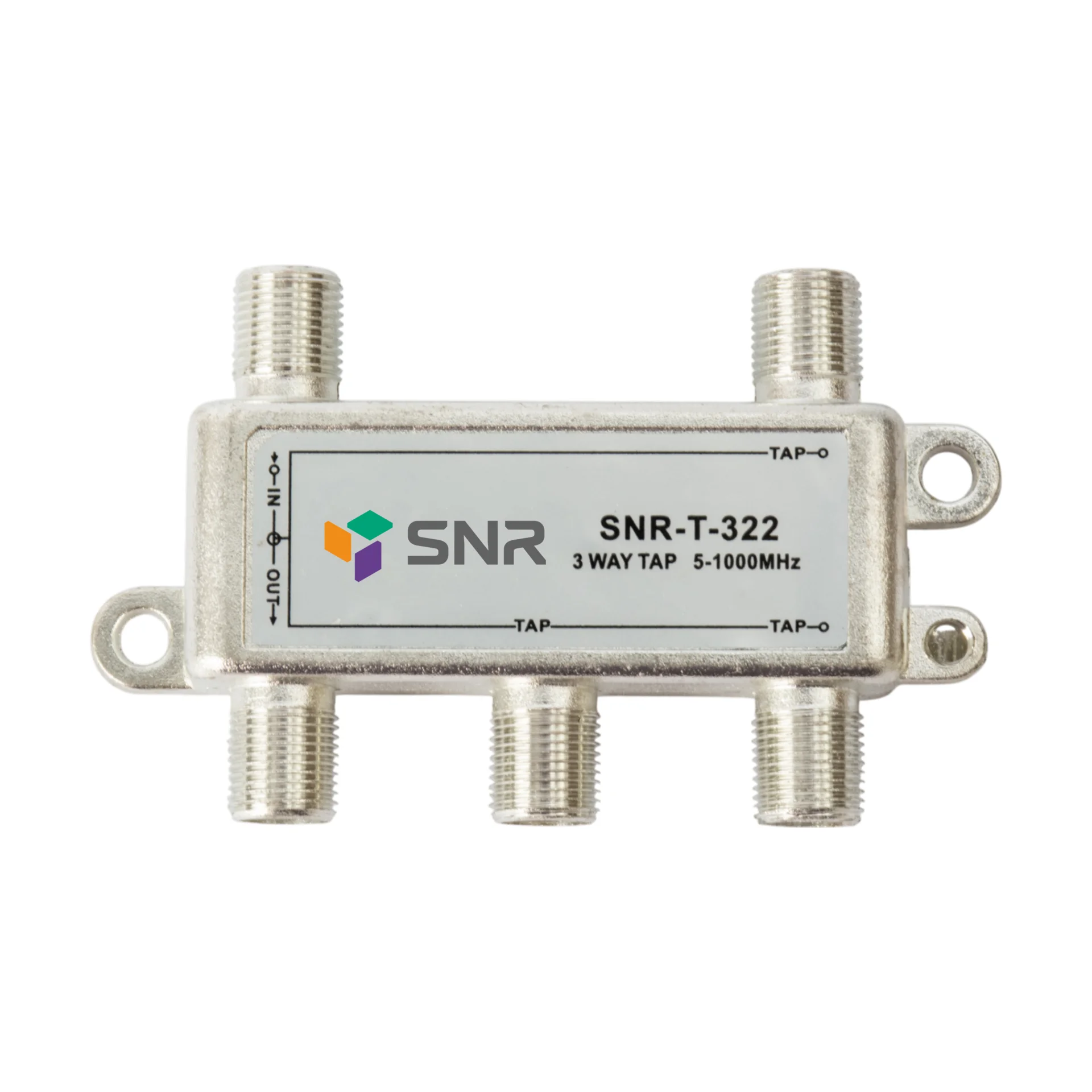 Ответвитель абонентский SNR-T-322 на 3 отвода, вносимое затухание IN-TAP 22dB.