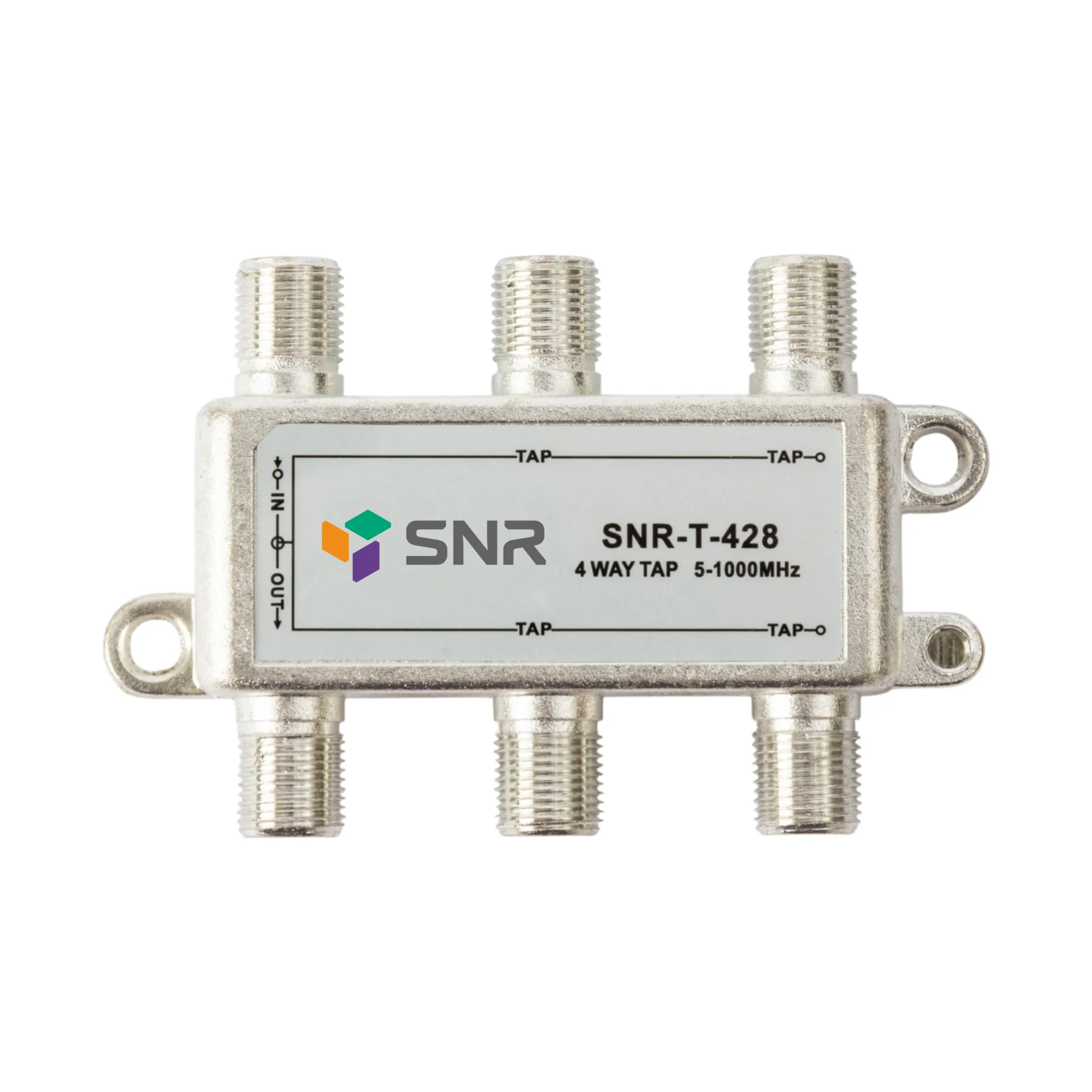 Ответвитель абонентский SNR-T-428, на 4 отвода, вносимое затухание IN-TAP 28dB.