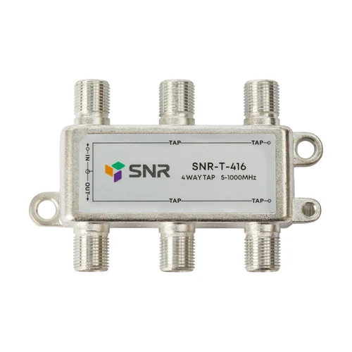 Ответвитель абонентский SNR-T-416, на 4 отвода, вносимое затухание IN-TAP 16dB.