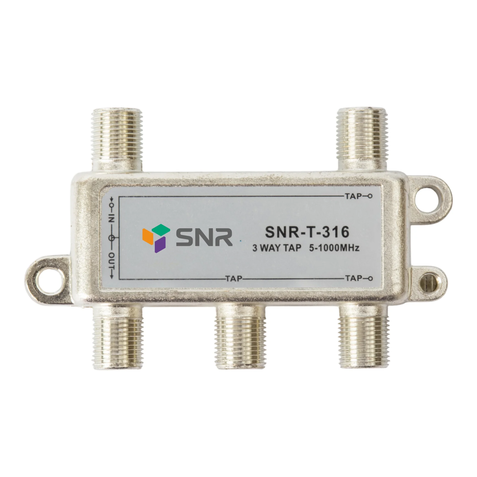 Ответвитель абонентский SNR-T-316, на 3 отвода, вносимое затухание IN-TAP 16dB.