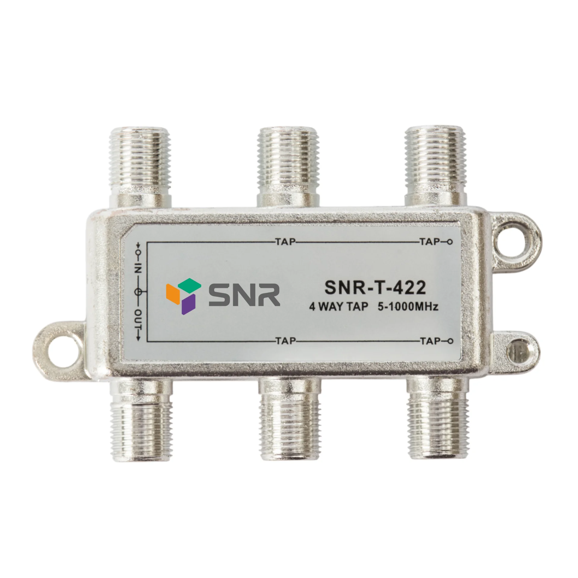 Ответвитель абонентский SNR-T-422 на 4 отвода, вносимое затухание IN-TAP 22dB.