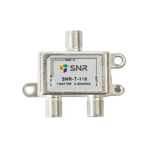 Ответвитель абонентский SNR-T-118 на 1 отвод вносимое затухание IN-TAP 18dB.