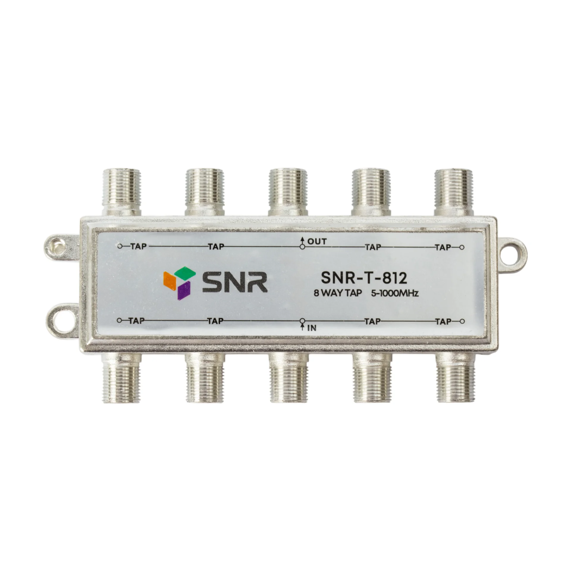 Ответвитель абонентский SNR-T-812 на 8 отводов, вносимое затухание IN-TAP 12dB.