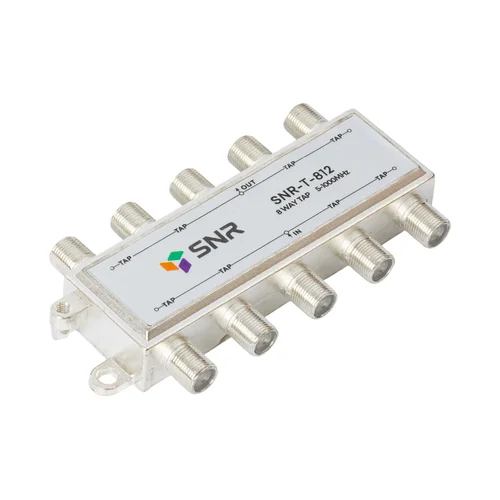 Ответвитель абонентский SNR-T-812 на 8 отводов, вносимое затухание IN-TAP 12dB.
