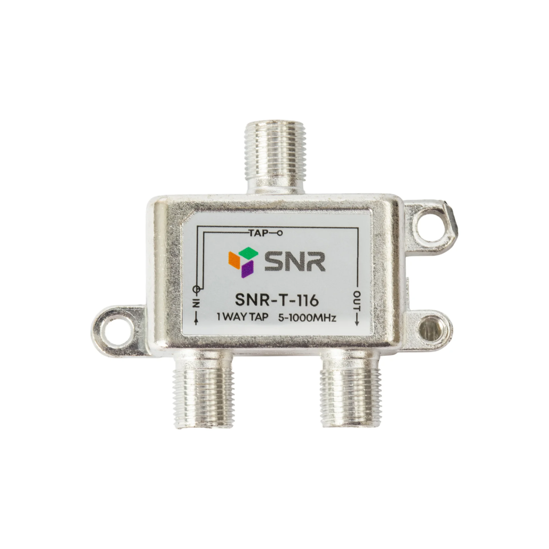 Ответвитель абонентский SNR-T-116 на 1 отвод вносимое затухание IN-TAP 16dB.