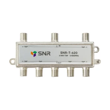 Ответвитель абонентский SNR-T-620, на 6 отводов, вносимое затухание IN-TAP 20dB.