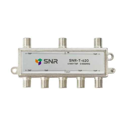 Ответвитель абонентский SNR-T-620, на 6 отводов, вносимое затухание IN-TAP 20dB.