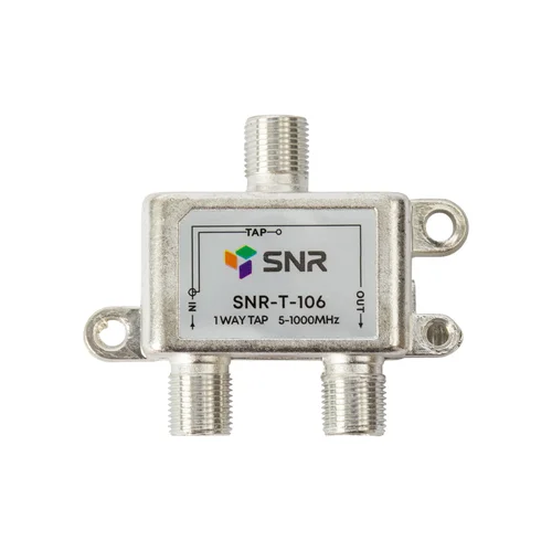 Ответвитель абонентский SNR-T-106 на 1 отвод вносимое затухание IN-TAP 6dB.