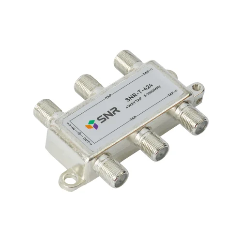 Ответвитель абонентский SNR-T-424, на 4 отвода, вносимое затухание IN-TAP 24dB.