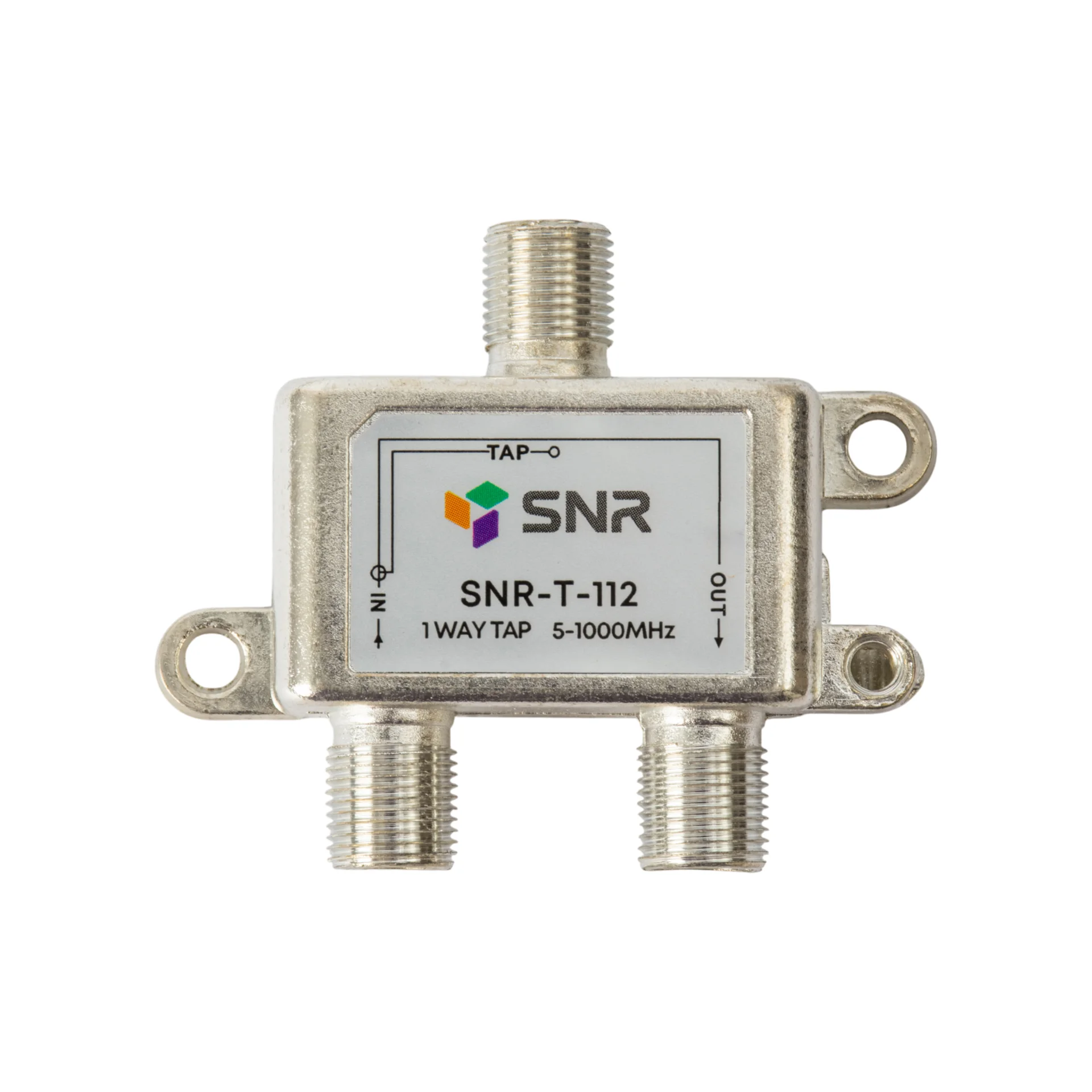 Ответвитель абонентский SNR-T-112 на 1 отвод вносимое затухание IN-TAP 12dB.