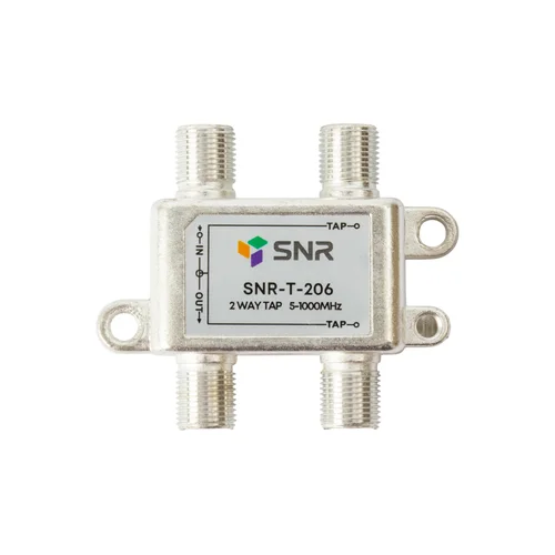 Ответвитель абонентский SNR-T-206 на 2 отвода, вносимое затухание IN-TAP 6dB.