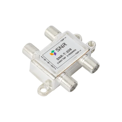 Ответвитель абонентский SNR-T-208 на 2 отвода, вносимое затухание IN-TAP 8dB.