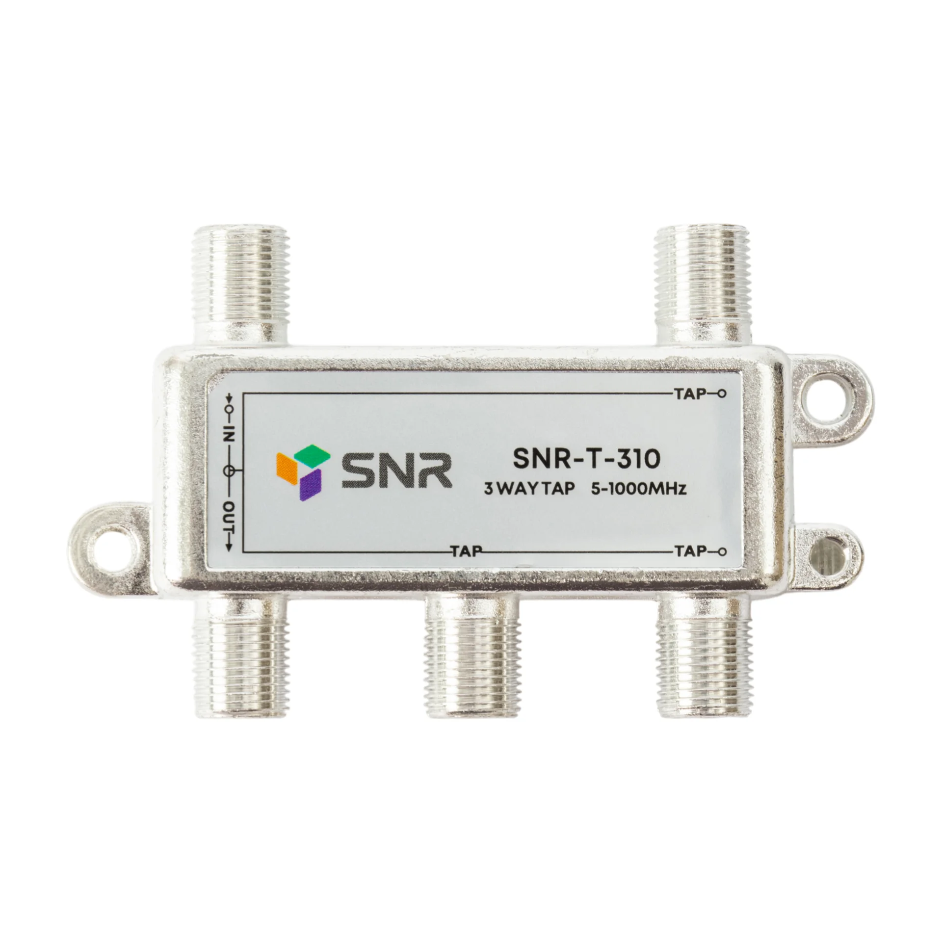 Ответвитель абонентский SNR-T-310, на 3 отвода, вносимое затухание IN-TAP 10dB.