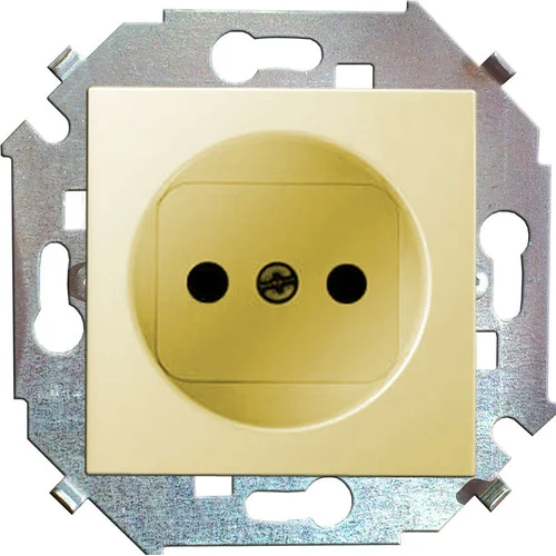 Розетка 1-м СП Simon 15 16А IP20 250В без заземл. защ. шторки винтов. клеммы механизм сл. кость Simo