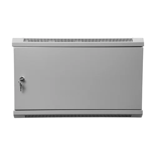 Шкаф телекоммуникационный настенный 6U, 600х450х370мм (металлическая дверь)