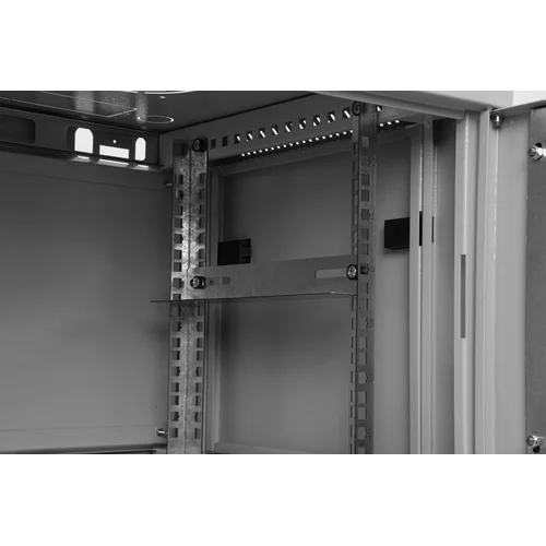 Шкаф телекоммуникационный настенный 6U, 600х450х370мм (металлическая дверь)