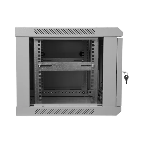 Шкаф телекоммуникационный настенный 6U, 600х450х370мм (металлическая дверь)