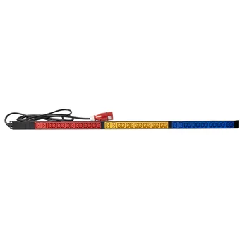 Блок электрических розеток на 36хIEC320 C13 и 6хIEC320 C19, шнур питания 3 м 5x2,5м2 с вилкой IEC 60309 16A 3P+N+E