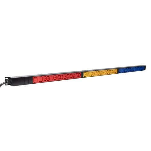 Блок электрических розеток на 36хIEC320 C13 и 6хIEC320 C19, шнур питания 3 м 5x2,5м2 с вилкой IEC 60309 16A 3P+N+E