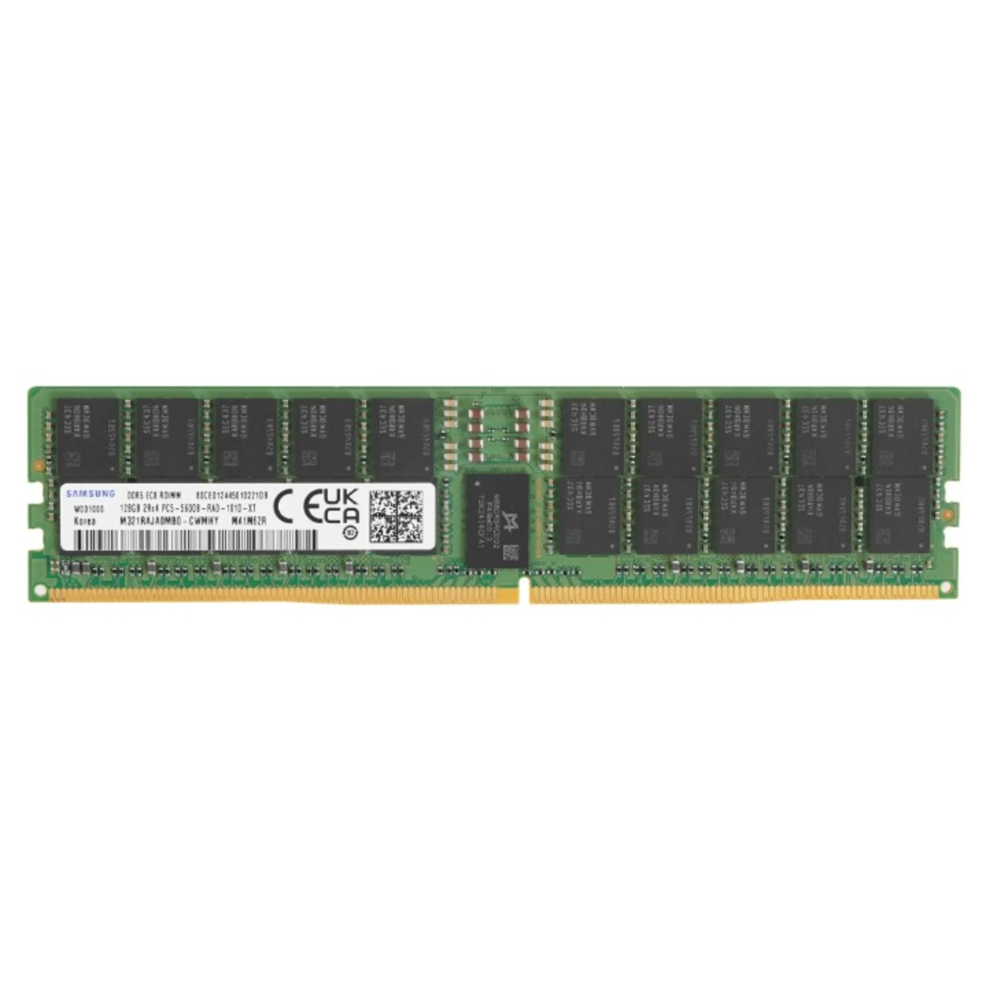 Samsung DDR5 128GB RDIMM 5600 Mbps (2Rx4) ECC Reg 1.1V (M321RAJA0MB0-CWM) 1 year, OEM