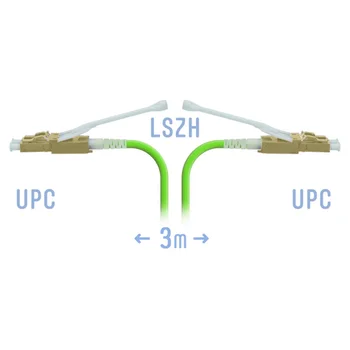 Патчкорд оптический LC/UPC-LC/UPC MM (OM5) Duplex (HD) 3 метрa, 2мм