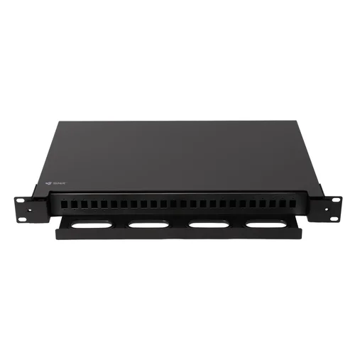 Кросс оптический 19" (ШКОС) на 24 порта SC/LC, выдвижной, 1U, черный