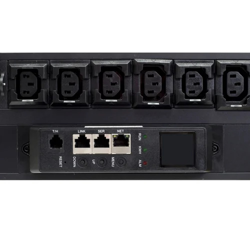 Блок розеток с функцией измерения серия Basic 48хC13 с замком, 12хC19 с замком, вход IEC60309 (32A 380 В 3P+N+PE)