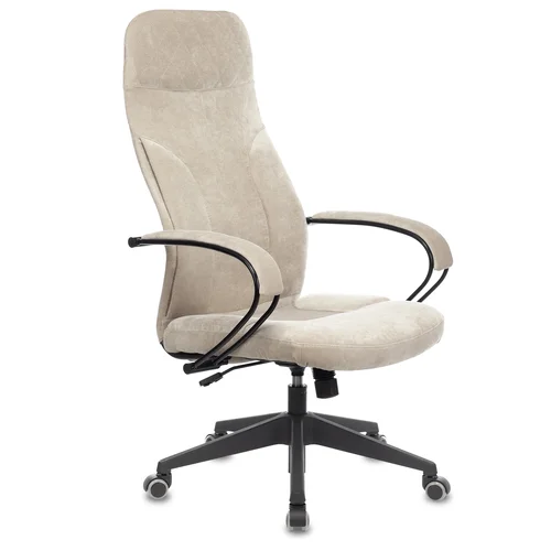 Кресло руководителя Бюрократ CH-608Fabric песочный Light-21 крестовина пластик