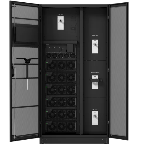 Шасси модульного источника бесперебойного питания он-лайн SNR серии SM 600кВА (6 слотов для силовых модулей 100кВА), 3ф:3ф, 10.4"LCD, IP20