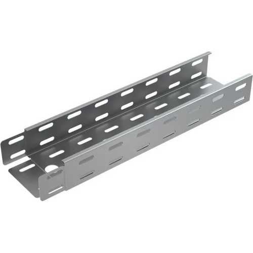 Лоток листовой перфорированный 100х50 L3000 сталь 0.55мм "БЫСТРЫЙ МОНТАЖ" LP50-100-0.55-3000 КМ LO0603