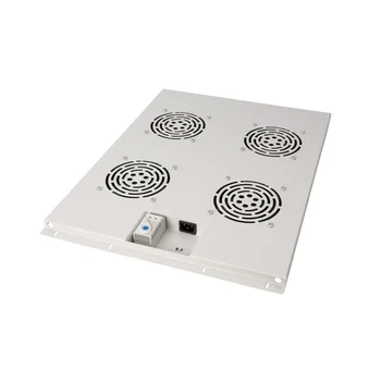 Блок вентиляторов для шкафов TFC глубиной 800мм, 4 вентилятора с терморегулятором, серый