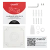 Камера сетевая буллет 2Мп OMNY BASE miniBullet2E-WDS-SDL v2 28 с двойной подсветкой и микрофоном