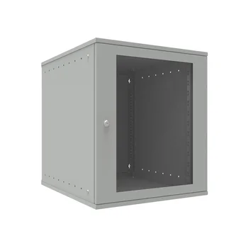 Шкаф телекоммуникационный настенный 12U, 523х600х599мм серия LITE (стеклянная дверь)