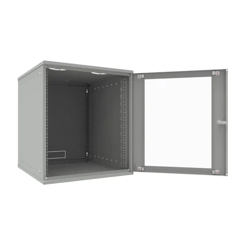 Шкаф телекоммуникационный настенный 12U, 523х600х599мм серия LITE (стеклянная дверь)