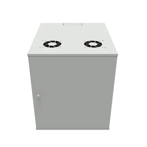 Шкаф телекоммуникационный настенный 12U, 523х600х599мм серия LITE (металлическая дверь)