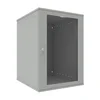 Шкаф телекоммуникационный настенный 15U, 523х600х732мм серия LITE (стеклянная дверь)
