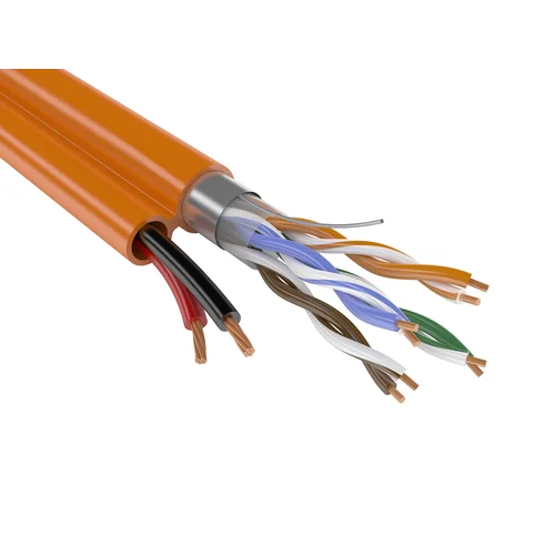 Безгалогенный кабель combi F/UTP4 Cat5e ZH нг(А)-HF 2х0,75 для СКС и IP-сетей