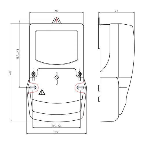 Счетчик электрической энергии однофазный многофункциональный CE208 S7.846.2.OR1.QYUVFLZ LR01 SPDs