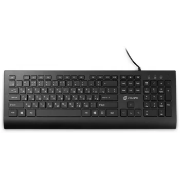 Клавиатура Оклик 155M черный USB slim (подставка для запястий) (1678057)