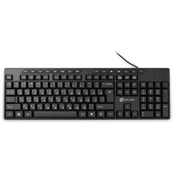 Клавиатура Оклик 125M черный USB Multimedia (1678108)