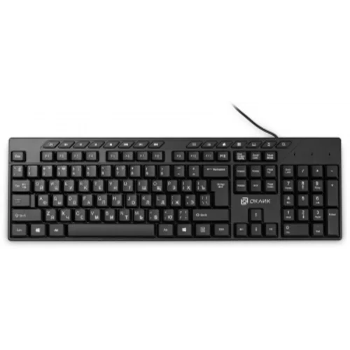 Клавиатура Оклик 125M черный USB Multimedia (1678108)