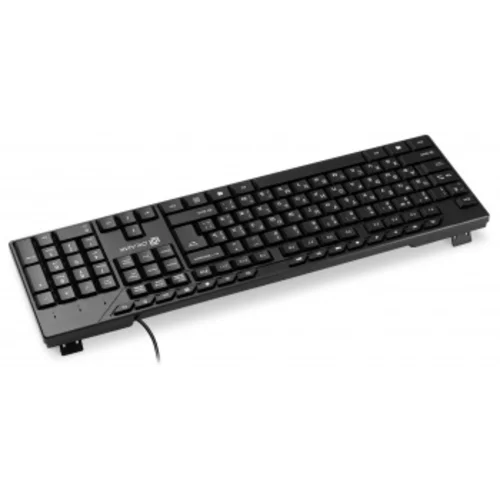 Клавиатура Оклик 125M черный USB Multimedia (1678108)