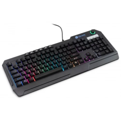 Клавиатура Оклик 715G черный USB Multimedia for gamer LED (1680657)