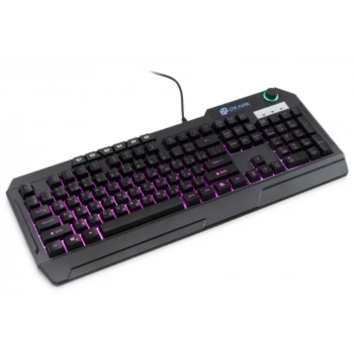 Клавиатура Оклик 715G черный USB Multimedia for gamer LED (1680657)
