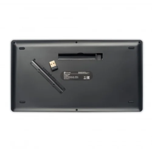 Клавиатура Оклик 845M серый/черный USB беспроводная BT/Radio slim Multimedia (1680661)