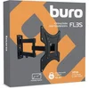 Кронштейн для телевизора Buro FL3S черный 20"-48" макс.15кг настенный поворотно-выдвижной и наклонны