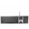 Клавиатура Оклик 890S серый/черный USB slim Multimedia (1784239)