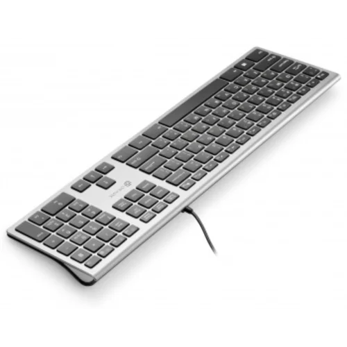 Клавиатура Оклик 890S серый/черный USB slim Multimedia (1784239)